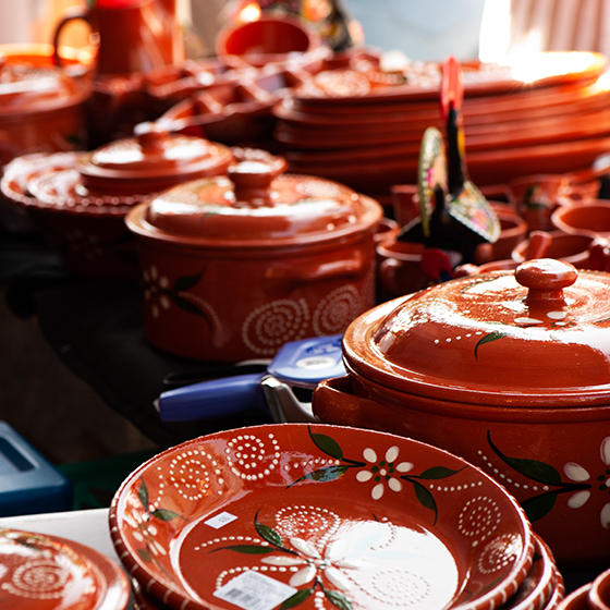 Urban ware pots at a stall